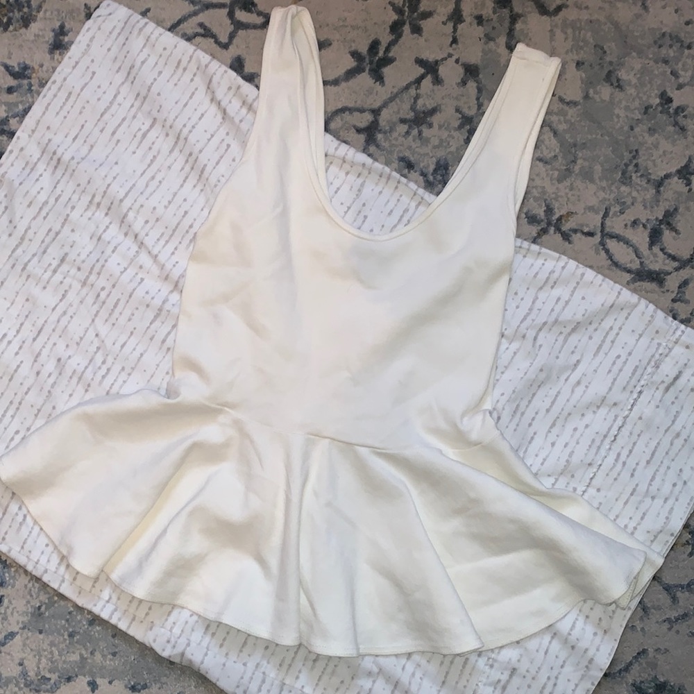 Peplum Shirt, cream size 4